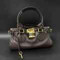 Borsa tote in pelle pieno fiore, borse in stile retrò, borsa da donna in pelle con manico superiore