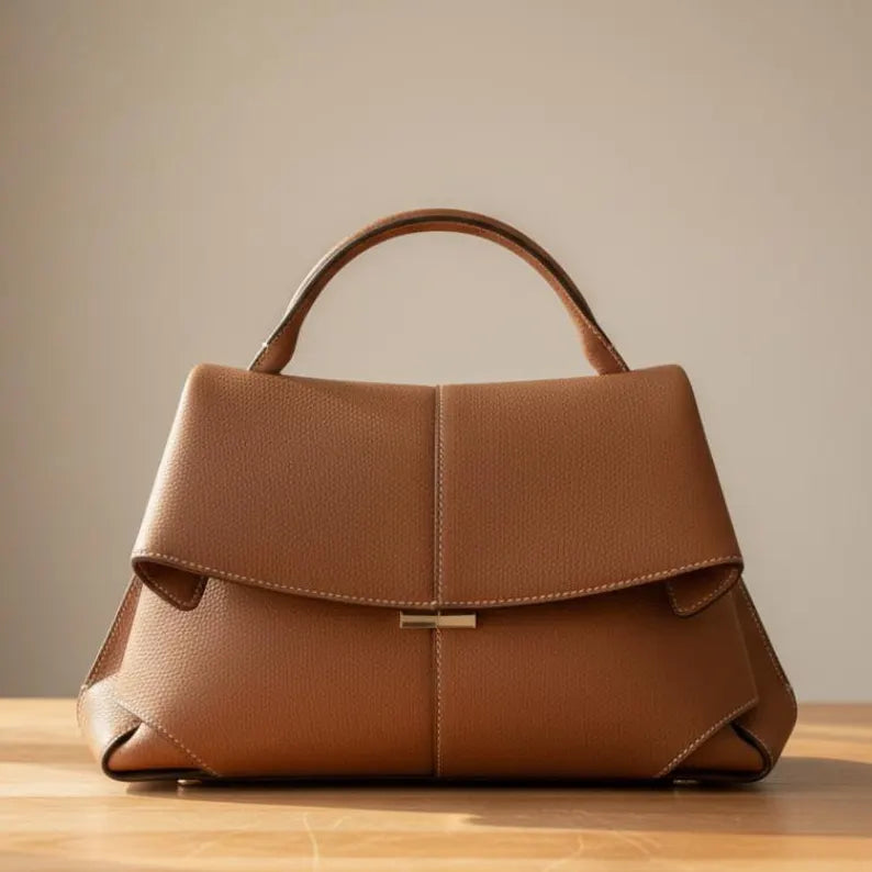 Borsa a tracolla plissettata da donna, elegante borsa in pelle sintetica con finitura testurizzata